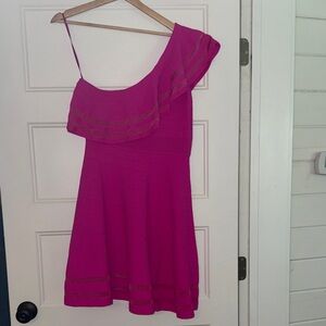 Ted Baker Pink One Shoulder Dress